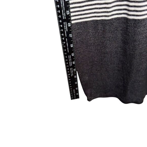 Vince Dress Women's Medium Striped Short Sleeve Metallic Lightweight Shift - Picture 6 of 9